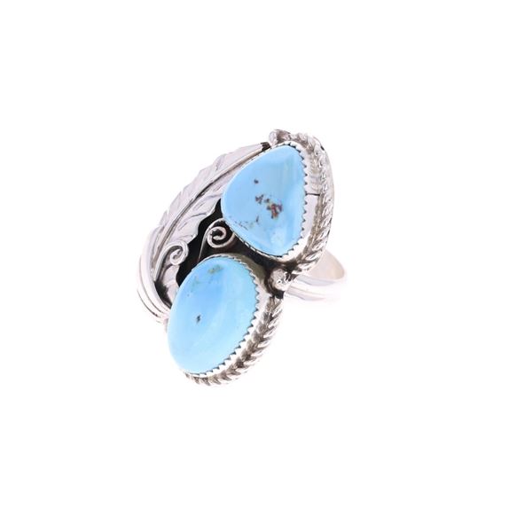 Navajo Herbert Tsosie Silver Golden Hills Ring