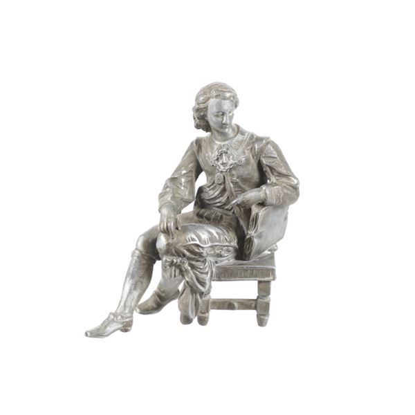 Ansonia Brass Company Seated Scholar c. 1900-1930s
