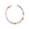 Image 1 : 16.71ct Multicolor Sapphire Diamond & 14k Bracelet