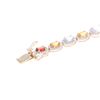 Image 5 : 16.71ct Multicolor Sapphire Diamond & 14k Bracelet