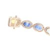 Image 7 : 16.71ct Multicolor Sapphire Diamond & 14k Bracelet