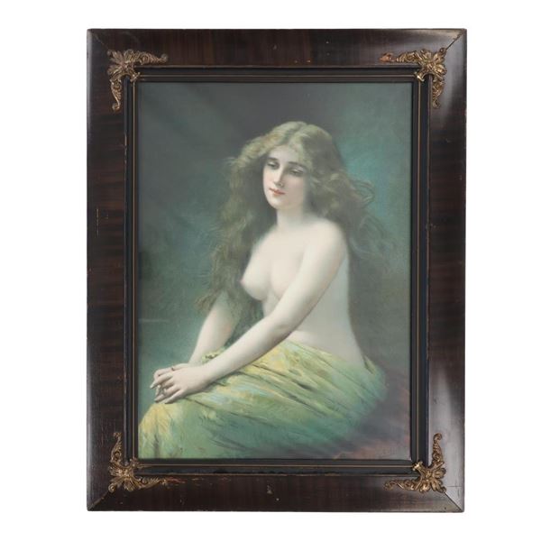 Angelo Asti (1847-1903) Framed Print Of Woman