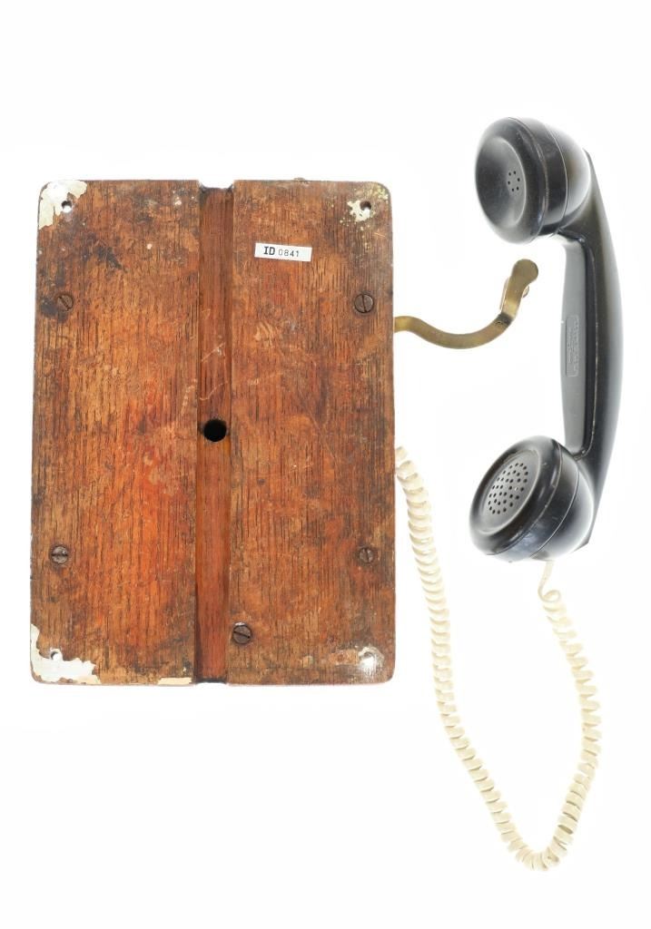 Western Electric Oak Box Rotary Wall Phone 1890s