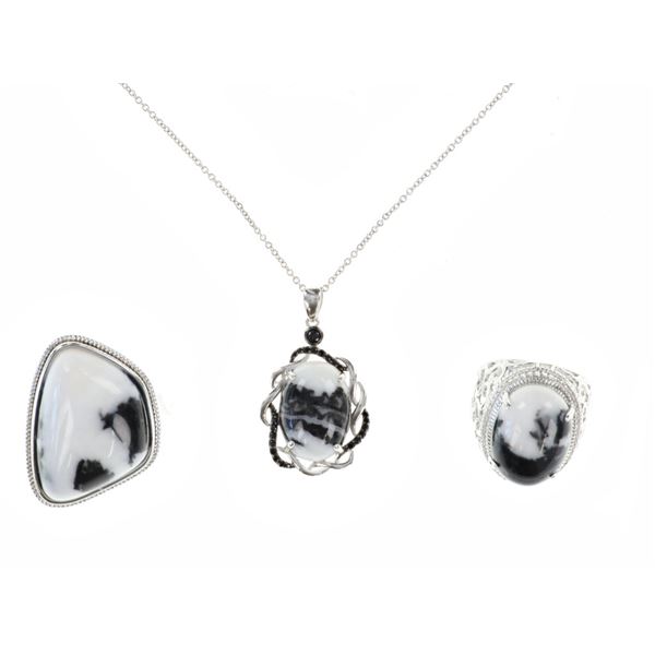 Zebra Agate Sterling Silver Jewelry (3)