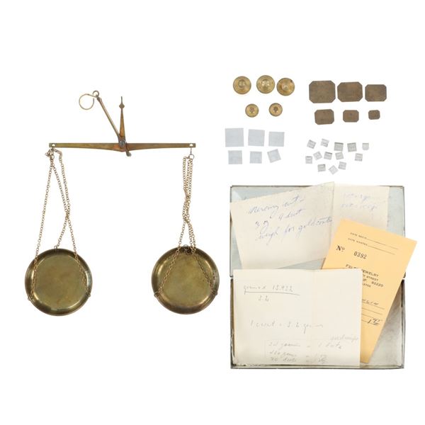 German Vintage Jewelry Gold Scale & Weights