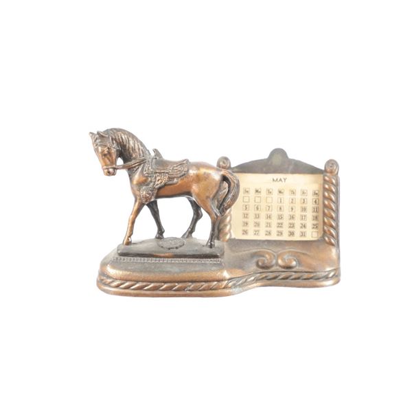 Carlsbad Caverns Bronze Horse Perpetual Calendar
