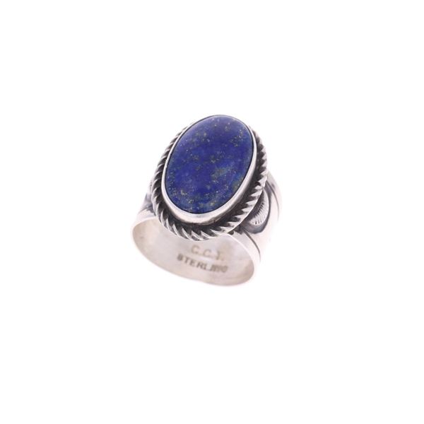 Navajo C. Tsosie Sterling Silver Lapis Lazuli Ring