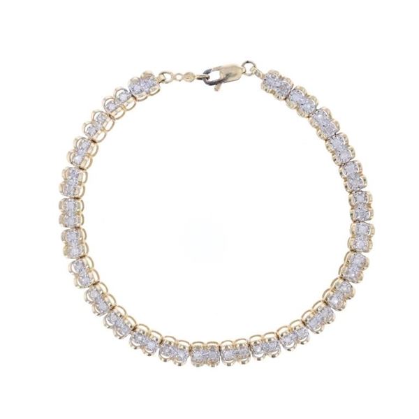 10K Gold Diamond Tennis Bracelet