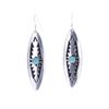 Image 1 : Navajo T & R Singer Silver Turquoise Earrings