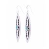 Image 3 : Navajo T & R Singer Silver Turquoise Earrings