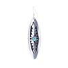 Image 6 : Navajo T & R Singer Silver Turquoise Earrings