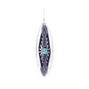 Image 7 : Navajo T & R Singer Silver Turquoise Earrings