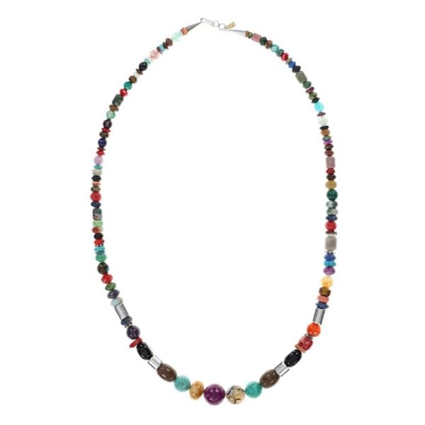 Navajo T & R Singer Multistone Graduated Necklace