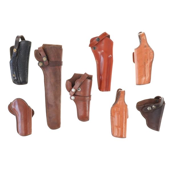 Vintage Leather Revolver & Pistol Holsters (8)