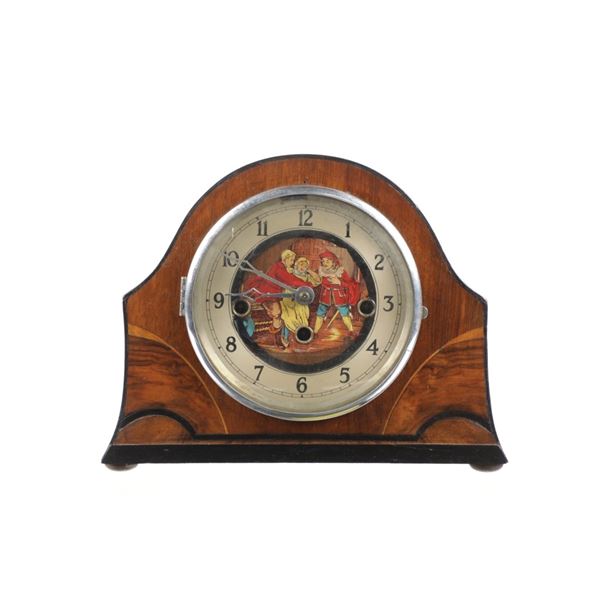 Erhard Jauch Uhrenfabrik Mantel Clock 1940-50s