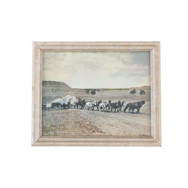 L.A. Huffman Print Presented By J. Coffrin 1973