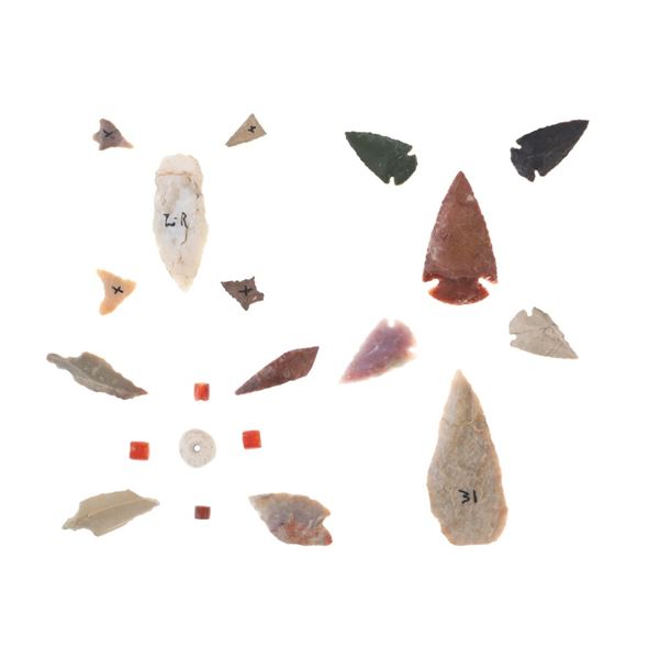 Pre Columbian Projectile Point Artifact Displays