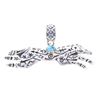 Image 6 : Navajo R. Singer Silver Turquoise Horse Pendant