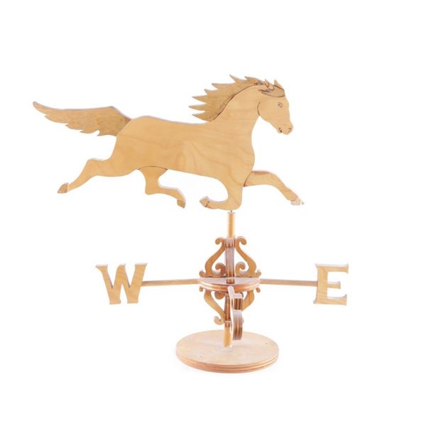 Carved Wood Galloping Horse Weathervane