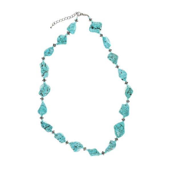 Puebloan Number 8 Turquoise Nugget Necklace