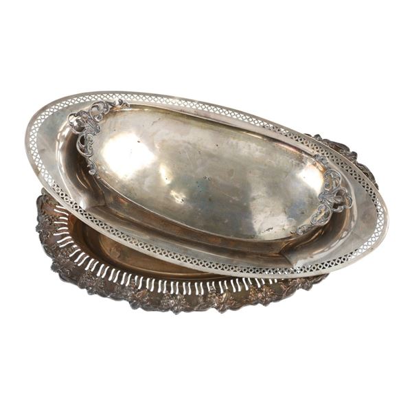 Sterling, Coin Silver & Silver Plate Serving Trays