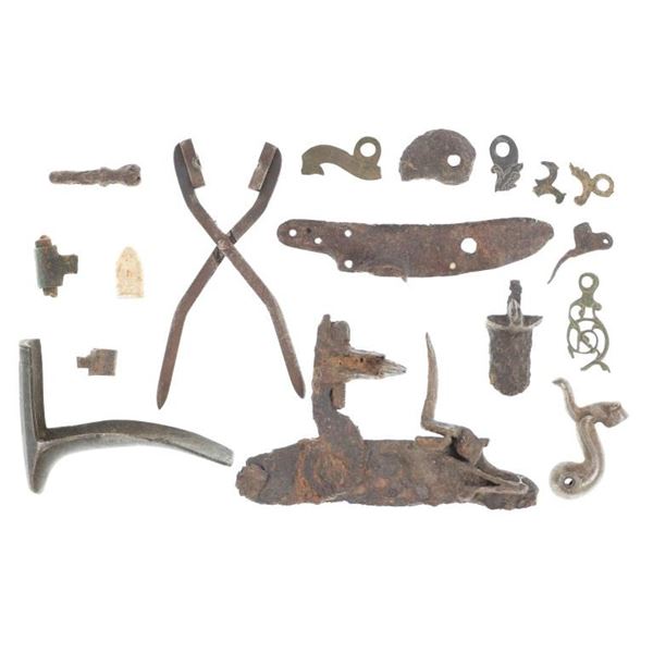 Dutch Musket Parts 17th Century & Bullet Mold