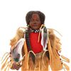 Image 3 : Cherokee & Apache Hide/ Cloth Beaded Dolls