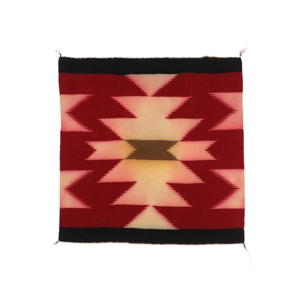 Ca. 1920-30 Navajo Crystal Eye Dazzler Sampler Rug