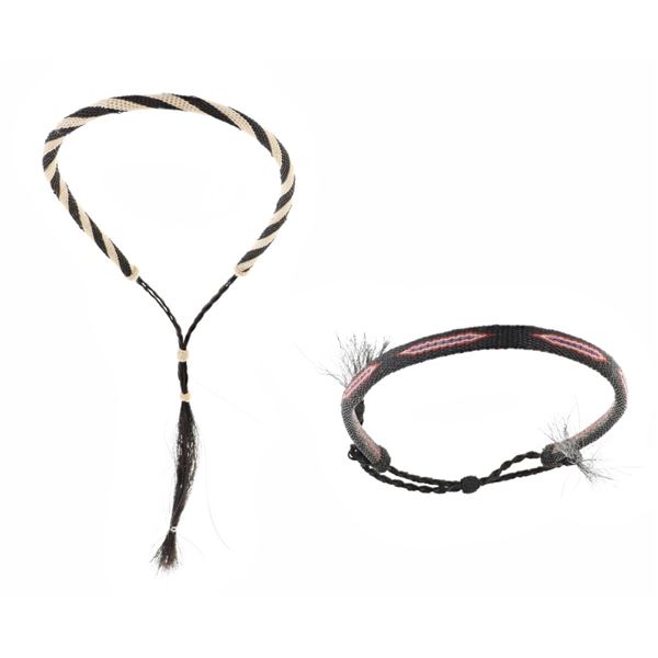 MT, Deerlodge Prison Hitched Horse Hair Hatband