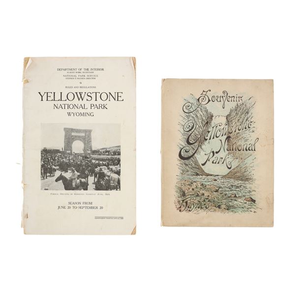 Vintage Yellowstone Park Booklets (2) 1893, 1925