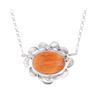 Image 1 : Navajo R Sam Sterling Silver Spiny Oyster Necklace