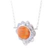 Image 4 : Navajo R Sam Sterling Silver Spiny Oyster Necklace