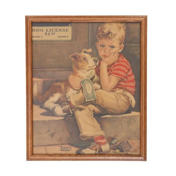 Frances Tipton Hunter "Double Trouble" Print 1940s