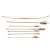 Image 7 : Native American Parfleche Quiver, Arrows & Bow