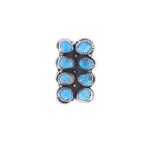 Navajo R. Sam Sterling Silver Turquoise Ring
