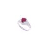 Image 1 : GIA RARE Burmese Ruby VS2 Diamond Platinum Ring