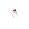 Image 4 : GIA RARE Burmese Ruby VS2 Diamond Platinum Ring