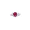 Image 7 : GIA RARE Burmese Ruby VS2 Diamond Platinum Ring
