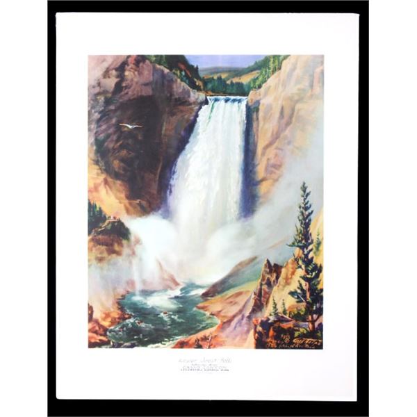 Carl Tolpo Yellowstone Park c. 1955 Litho's (25)