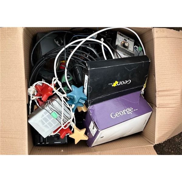 Assortment of Different Items - Wires, Lights, etc