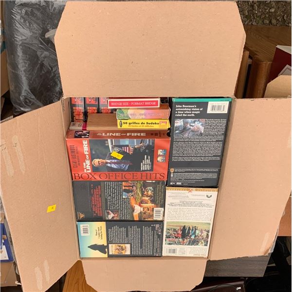 Set of VHS and some cards