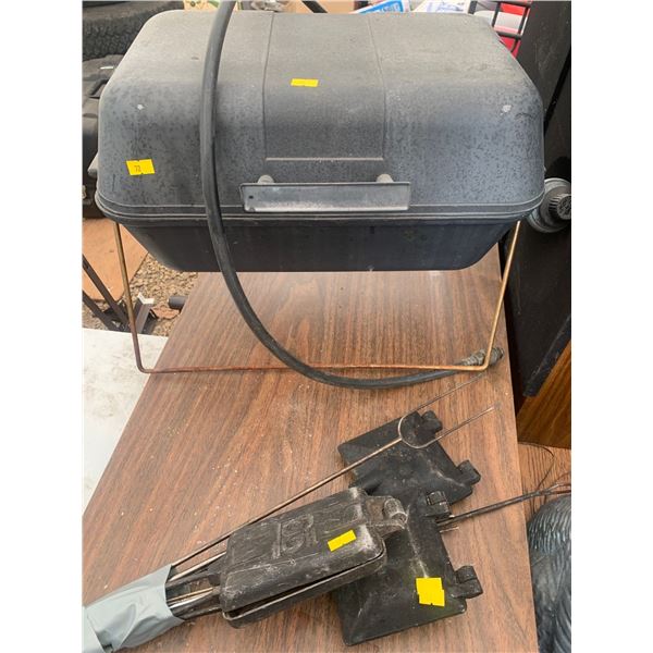 Set of Outdoor Gear - Camping Cooker with Accessories, Hunting Lure, Koolatron