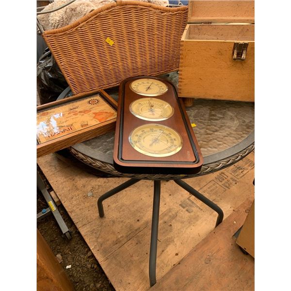 Set of Home Items - Outdoor table (24W, 28T), Scientific Measuring Wall Mount, and More!