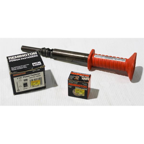 REMINGTON 476 POWDER ACTUATED TOOL W/ ACCESSORIES