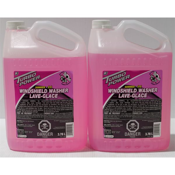 2 X 3.78L TURBO POWER SUMMER WINDSHIELD WASHER FLUID