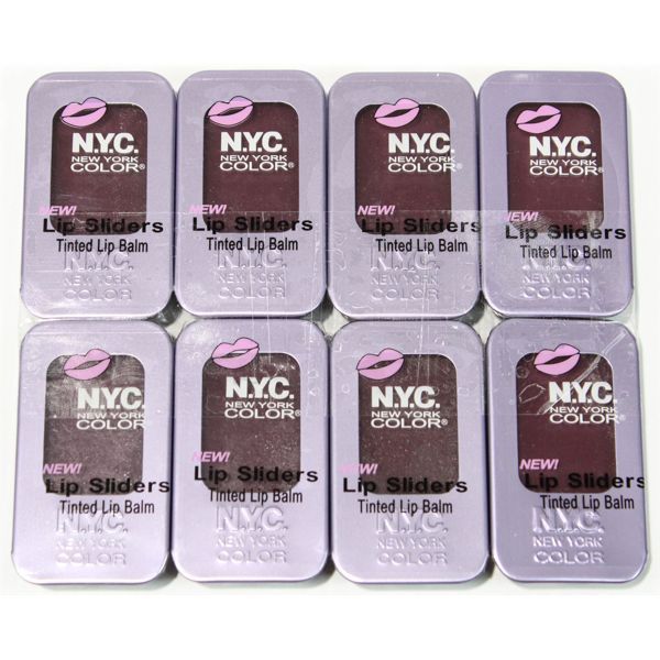 8 PK N.Y.C. LIP SLIDERS TINTED LIP BALM - SUGAR RUSH