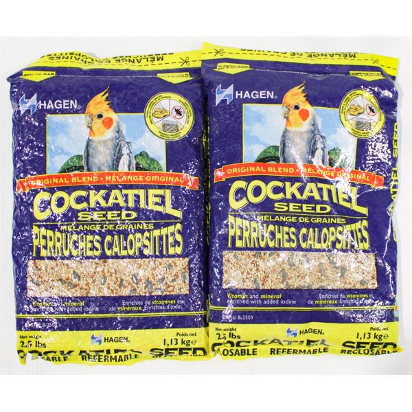 2 X 1KG BAGS COCKATIEL BIRD SEED