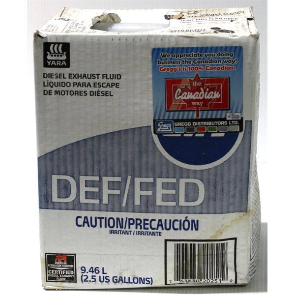 9.46L YARA DEF / FED DIESEL EXHAUST FLUID