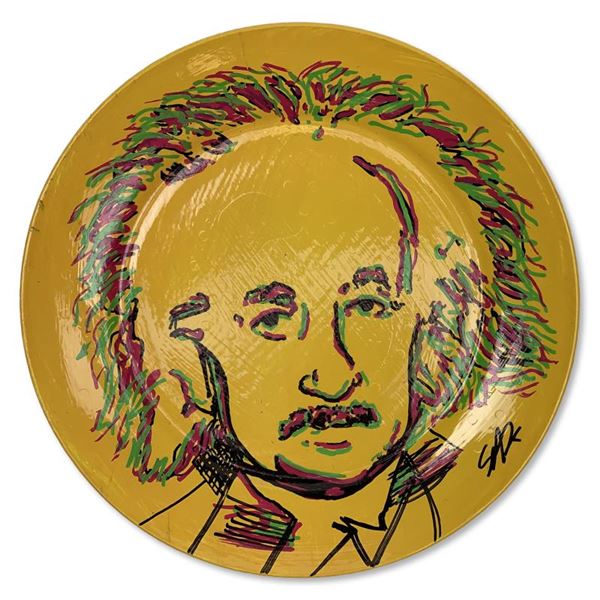 Einstein by Steve Kaufman (1960-2010)