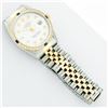 Image 6 : Rolex Mens Two Tone White Diamond And Sapphire 36MM Datejust Wristwatch
